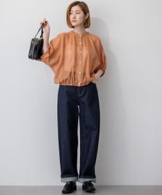 23区 【洗える】ソフトシアーフィルム コンパクト ブラウス