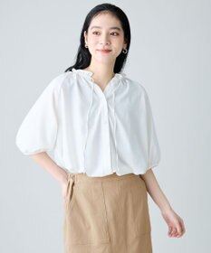 ANY 楽映えフリルネックブラウス（セットアップ着用可）