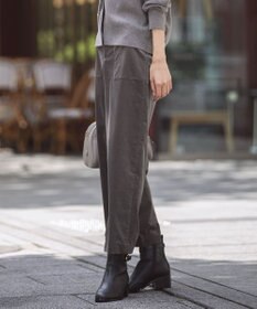 J.PRESS LADIES L 【洗える・吸水速乾】AIRDUROY LIGHT コーデュロイ ベイカー パンツ