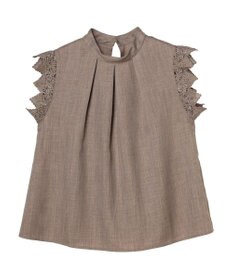 Green Parks ・ＥＬＥＮＣＡＲＥ　ＤＵＥ　リネンライクレースブラウス