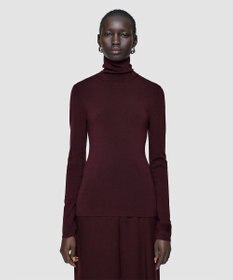 JOSEPH 【洗える】シルクストレッチハイネックトップ