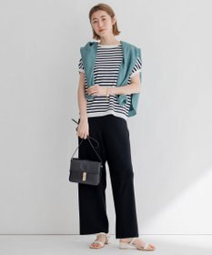 23区 【洗える/好評につき新色追加】レーヨンポリエステルストレッチ プルオーバー ニット