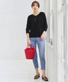 Tiaclasse 【洗える】肩ボタンドルマンニットトップス