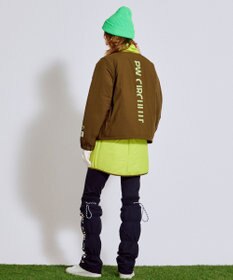 PW CIRCULUS 【撥水加工 / ストレッチ】【WOMEN】デタッチャブルキルティング中綿ブルゾン ゴルフウェア レディース