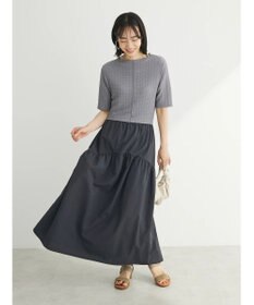 Green Parks しぼドッキングワンピース