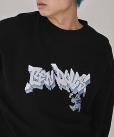 WEGO 【ユニセックス着用ITEM/MLサイズ展開】別注BENDAVISバブルロゴプルオーバー