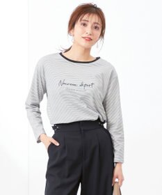 ANY SIS ロゴ刺繍 カットソー