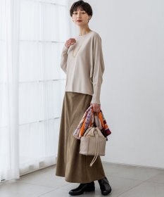 23区 スエード コンビ ドロスト バッグ