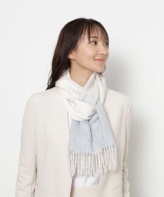 MOONBAT FURLA(フルラ）ウール100％ オンブレー チェックマフラー