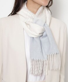 MOONBAT FURLA(フルラ）ウール100％ オンブレー チェックマフラー