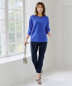 Tiaclasse 【洗える】肩ボタンドルマンニットトップス