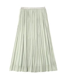 YECCA VECCA シャイニーサテンプリーツスカート