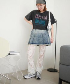 WEGO ヴィンテージウォッシュグラフィックショートT