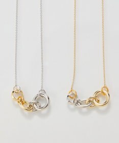 Phoebe 【金属アレルギー対応】ミックスループメタルネックレス　シルバー　ニッケルフリー