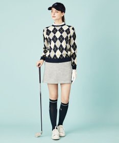23区GOLF 【WOMEN】【手洗い可】クロスサーモツイル 台形 スカート