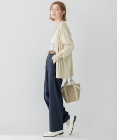 23区 【洗える】スラブツイルストレッチ ベイカー パンツ