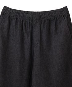 WEGO 【ユニセックス着用ITEM/ウエストゴム/SMLサイズ展開】デニムイージーストレートパンツ