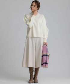 組曲 T/Rツイルストレッチ フレアパンツ