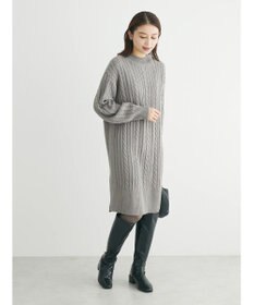 Green Parks ケーブルニットミニワンピース