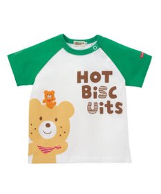 MIKI HOUSE HOT BISCUITS 【80-120cm】 キャラクター ラグラン半袖Tシャツ