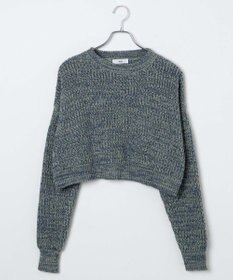 WEGO ミックスカーラーショートニット