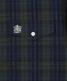 J.PRESS MEN 【KING SIZE 】【吸水速乾 / 接触冷感 / 高通気性】Aero Weave クールマックスサッカー チェック シャツ / B.D.
