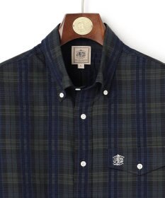 J.PRESS MEN 【KING SIZE 】【吸水速乾 / 接触冷感 / 高通気性】Aero Weave クールマックスサッカー チェック シャツ / B.D.