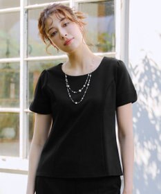 Tiaclasse 【UVカット・吸水速乾】 “きれい見え” パネルラインカットソートップス