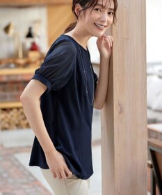 Tiaclasse 【サラごこち】ソフトペプラムカットソー