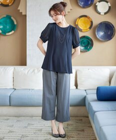 Tiaclasse 【サラごこち】ソフトペプラムカットソー