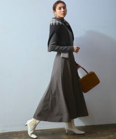 23区 【洗える】ジャガード クルーネック ニット