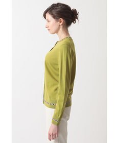 DAKS スーパーファインメリノウール チェックカーディガン