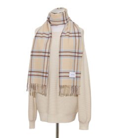 MOONBAT MACKINTOSH PHILOSOPHY(マッキントッシュ フィロソフィー）カシミヤ100％ クラシカルチェックマフラー