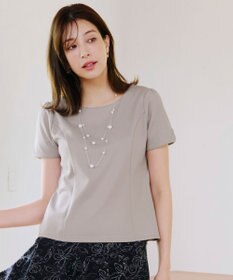 Tiaclasse 【UVカット・吸水速乾】 “きれい見え” パネルラインカットソートップス