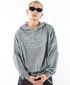 WEGO 【ユニセックス着用ITEM/MLサイズ展開】コールドダイスウィッチングプルパーカー