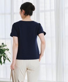 Tiaclasse 【UVカット・吸水速乾】 “きれい見え” パネルラインカットソートップス