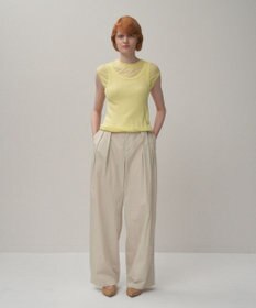 ATON SILK BLENDED CIRCULAR RIB | フィットレイヤードタンクトップ