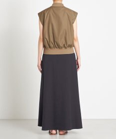 NAVE 【Nave　洗える】リサイクルツイル ノースリーブブルゾン