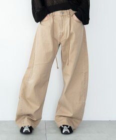 WEGO ワイドカーブスウィッチングパンツ