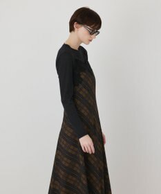 GRACE CONTINENTAL チェックプリントキャミワンピース