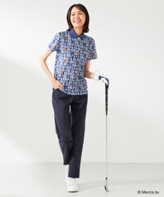 23区GOLF 【WOMEN】【吸水速乾/UVカット】ミッフィーロゴポロシャツ