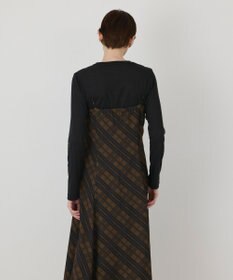 GRACE CONTINENTAL チェックプリントキャミワンピース