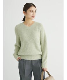 Green Parks フェザーＶネックニットプルオーバー