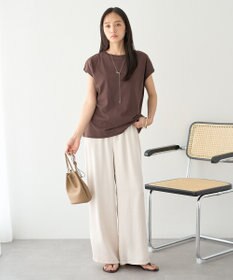 earth music&ecology 【遮熱・接触冷感・UVカット】フレンチスリーブTシャツ