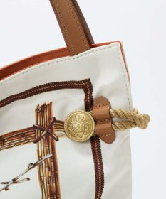 TOPKAPI 【26SS】【TREASURE TOPKAPI】マイルドサテン スカーフ柄 トートバッグ