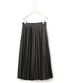 ICB 【洗える】 レザーライクプリーツスカート