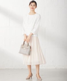 ANY SIS L 【洗える】シャイニープリーツ スカート