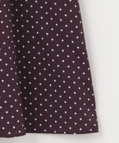 J.PRESS LADIES 【洗える】 ドットプリント フレアー スカート