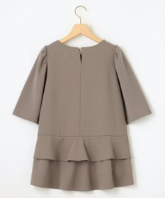 組曲 【接触冷感・吸湿・UVカット】ジョーゼットジャージーフリルブラウス