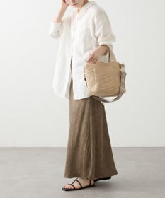 russet ナイロンラフィア2WAYトートバッグ(CE-1711)